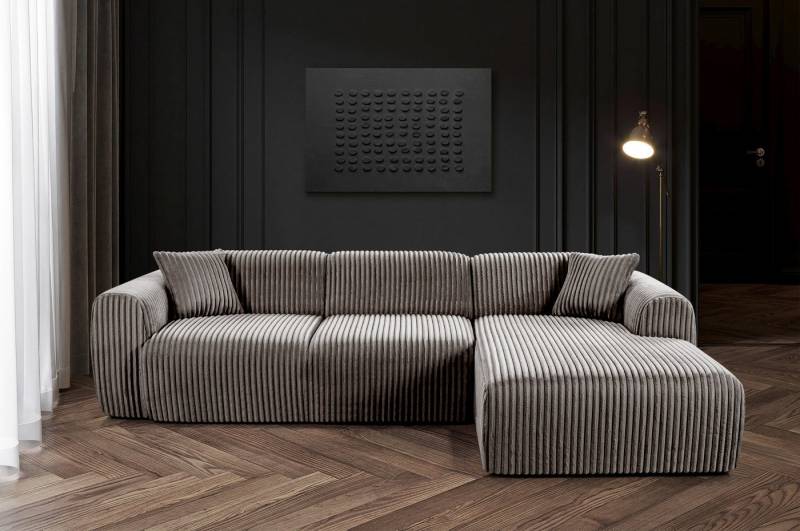 OKAA Ecksofa Tamara links oder rechts 270x165x88 cm Sofa Couch, Made in Europe von OKAA