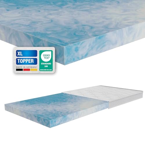 Topper Comfort XL 10cm - Härtegrad H2,H3,H4 - Matratzentopper, Matratzenauflage aus Kaltschaum in Allen Größen - für alle Matratzen, Betten und Lattenroste geeignet (H2 - weich, 160 x 200 cm) von ARBD