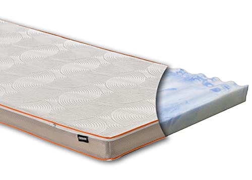Matratzenauflage - Topper | Modelle mit 7-12cm Gesamthöhe | waschbarer Bezug mit 3D-Mesh-Klimaband (H2 Boss Premium Wave XL - 9cm, 180 x 200 cm) von ARBD