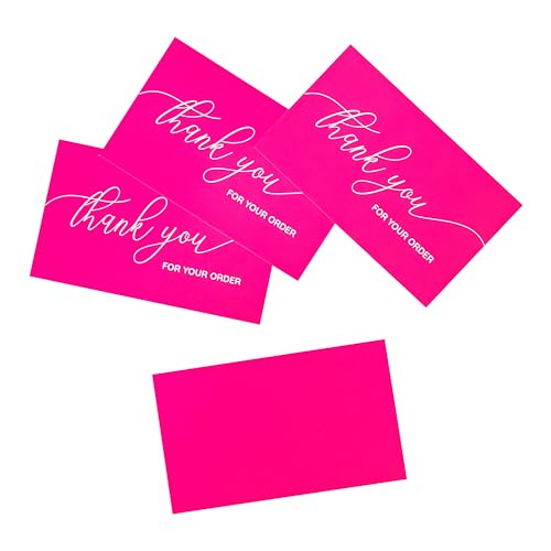 ARBEIT Danke für Ihre Bestellkarten rosa minimalistisches Design 3,5x2 für kleine Unternehmen Verpackung Zettel 100 Stück ARBEIT Danke für Ihre Bestellkarten rosa minimalistisches Design 3,5x2 für kleine Unternehmen Verpackung Zettel 100 Stück von ARBEIT