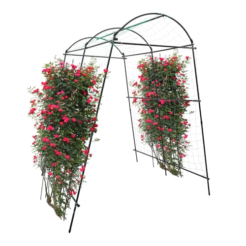 2,3 m Gartenbogen Rankhilfe für Kletterpflanzen, extra hohe Gartentunnel-Spaliere Metall Squashdorbe Pflanzenstütze für Kletterreben Gemüse, Outdoor Gartenständer Gartenstützstruktur 2,3 m Gartenbogen Rankhilfe für Kletterpflanzen, extra hohe Gartentunnel-Spaliere Metall Squashdorbe Pflanzenstütze für Kletterreben Gemüse, Outdoor Gartenständer Gartenstützstruktur von ARBGO