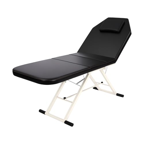 ARBGO Mobile Massagebett, Dreifach Gefaltetes Kosmetikbett, Klappbar Massagetisch, Behandlungsliege Mobile, Massagebett mit Kopfstütze, für Schönheitssalons, Massageräume ARBGO Mobile Massagebett, Dreifach Gefaltetes Kosmetikbett, Klappbar Massagetisch, Behandlungsliege Mobile, Massagebett mit Kopfstütze, für Schönheitssalons, Massageräume von ARBGO