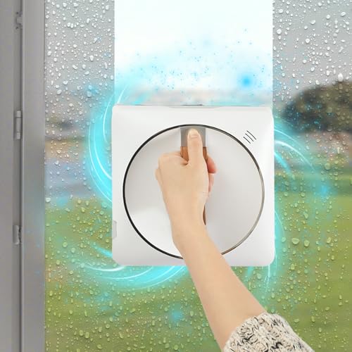 Fensterputzroboter, ferngesteuerter Fensterreinigungsroboter, 3 Reinigungsmodi, mit Dual-Spray & 50ml Dual-Tank, Anti-Rutsch-System, für Marmor, Sicherheitsfenstern, Kosmetikspiegeln und Bodenspiegeln von ARBGO