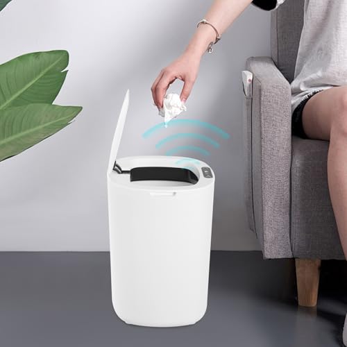 Sensor Mülleimer 12L, Badezimmer Mülleimer mit Sensor Deckel für Bad Küche Büro Wohnzimmer, Leise Wasserdicht Intelligenter Elektrischer Plastik-Mülleimer Abfallbehälter Papierkorb Sensor Mülleimer 12L, Badezimmer Mülleimer mit Sensor Deckel für Bad Küche Büro Wohnzimmer, Leise Wasserdicht Intelligenter Elektrischer Plastik-Mülleimer Abfallbehälter Papierkorb von ARBGO