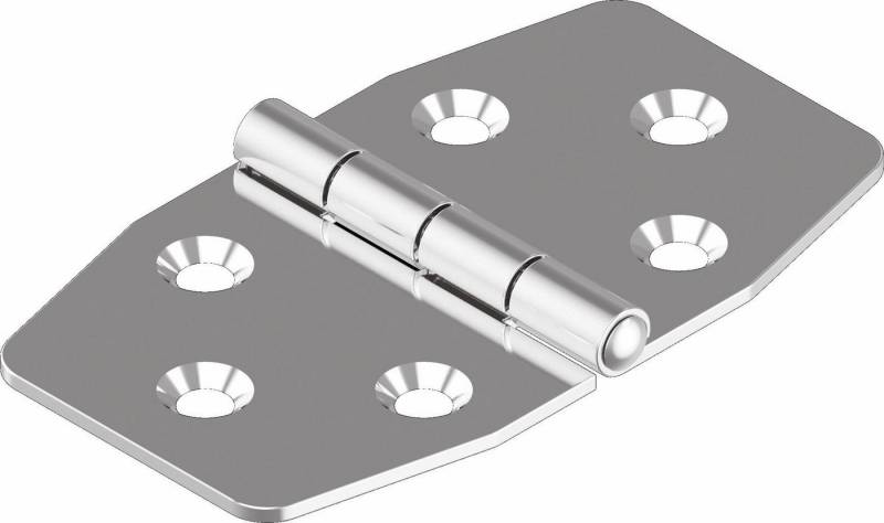 ARBO-INOX® Möbelbeschlag Scharnier Edelstahl A2 gestanzt 70 x 40 von ARBO-INOX®