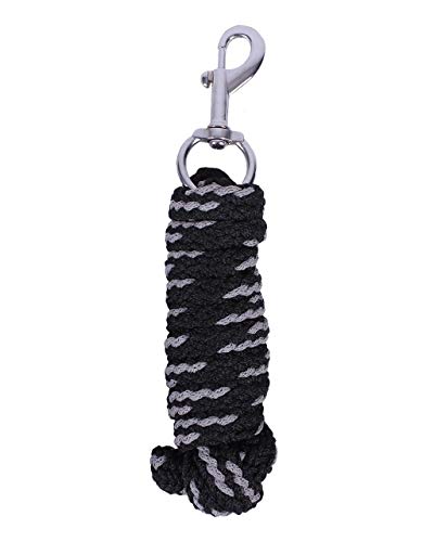 ARBO-INOX® - Anbindestrick - 2m - mit Karabiner - 12 Farben (Schwarz) von ARBO-INOX