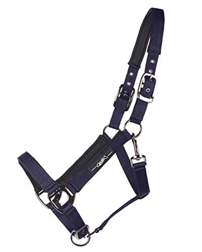 ARBO-INOX Halfter unterlegt 3-Fach verstellbar mit schwarzen Beschlägen (Pony, Navy) von ARBO-INOX
