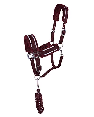 ARBO-INOX Halfterset Halfter-Set Halfter und Strick mit Polsterung 4 Farben (COB, Bordeaux) von ARBO-INOX
