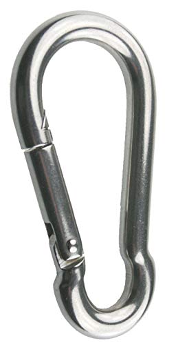 ARBO-INOX - Karabinerhaken - Karabiner - Edelstahl A4 - offenes Auge - rostfrei (12x140mm) von ARBO-INOX