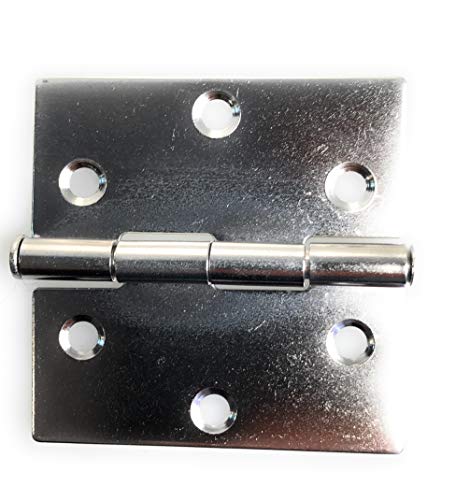 ARBO-INOX - Scharnier- Edelstahl A2 - rostfrei - poliert (50 x 50 mm) von ARBO-INOX