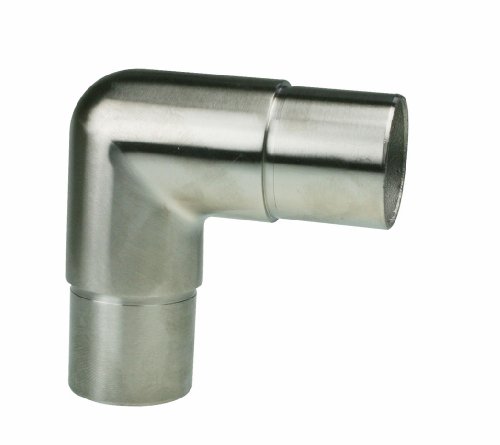 Rohrsteckwinkel 90° eckige Form V2A für 42,4 mm Rohr ARBO-INOX von ARBO-INOX
