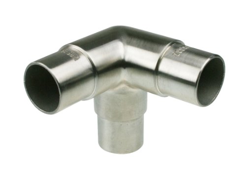 Rohrverbinder Eckstück Edelstahl V2A 33,7 mm Rohr ARBO-INOX von ARBO-INOX