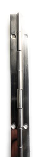 Stangenscharnier Edelstahl A2 Klavierband mit oder ohne Bohrung ARBO-INOX® (20mm-mit Bohrung-1,0m) von ARBO-INOX
