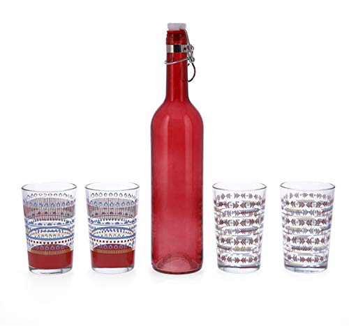 ARC DIST Arte für das Heim, S.L Set 5P Flasche + 4 Becher Farbe Arizona QD, Schwarz, Estandar ARC DIST Arte für das Heim, S.L Set 5P Flasche + 4 Becher Farbe Arizona QD, Schwarz, Estandar von ARC DIST. ARTE PARA EL HOGAR IBERICA,S.L