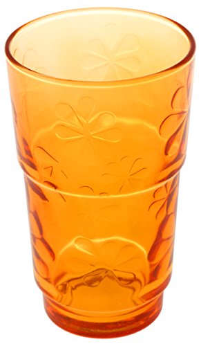 ARC 4610 Funnyflower Set Gläser, Orange, 6 Einheiten von ARC INTERNATIONAL