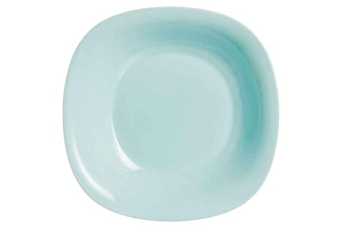ARC 5919302 Teller aus Glas, Opal-Boden, Farbe Türkis, quadratisch, 21 cm, Glas von ARC INTERNATIONAL