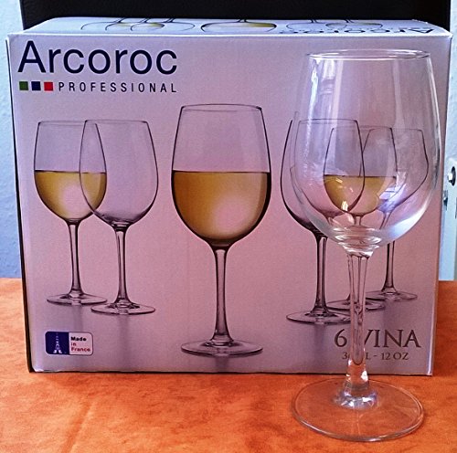 ARC 6 Weingläser Tulip Form VINA 36cl Eichstrich 0,2 202 mm für Rot oder Weisswein normales stabiles Glas ARC 6 Weingläser Tulip Form VINA 36cl Eichstrich 0,2 202 mm für Rot oder Weisswein normales stabiles Glas von ARC