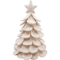 Handgemachter Cremefarbener Tisch-Weihnachtsbaum Aus Handgefilzter Wolle, Weiße Weihnachten, Mini-Weihnachtsbaum, Winterweiß Handgemachter Cremefarbener Tisch-Weihnachtsbaum Aus Handgefilzter Wolle, Weiße Weihnachten, Mini-Weihnachtsbaum, Winterweiß von ARCADIAHOME