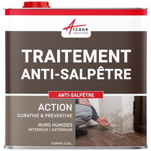 Antisalpêtre Anti-Salpeter-Spritzmittel – Behandlung von Salpeter und feuchten Wänden von ARCANE INDUSTRIES