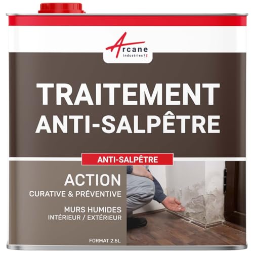ARCANE INDUSTRIES Anti-Salpeter-Spritzmittel – Behandlung von Salpeter und feuchten Wänden von ARCANE INDUSTRIES