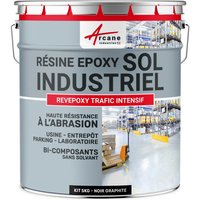 Arcane Industries - Zwei-Komponenten-Industrie-Epoxid-Beschichtung - revepoxy trafic intensif - Graphitschwarz ral 9011 - kit 5kg bis zu 10m² für 2 Arcane Industries - Zwei-Komponenten-Industrie-Epoxid-Beschichtung - revepoxy trafic intensif - Graphitschwarz ral 9011 - kit 5kg bis zu 10m² für 2 von ARCANE INDUSTRIES