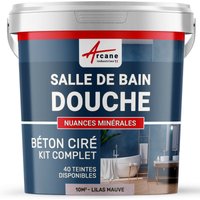 Arcane Industries - beton ciré: Kit betonbeschichtung | kunstharz-beton Badezimmer begehbare Dusche - Wasserdichte Beschichtung - Blasslila - kit 10 Arcane Industries - beton ciré: Kit betonbeschichtung | kunstharz-beton Badezimmer begehbare Dusche - Wasserdichte Beschichtung - Blasslila - kit 10 von ARCANE INDUSTRIES