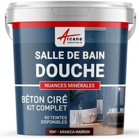 Arcane Industries - beton ciré: Kit betonbeschichtung | kunstharz-beton Badezimmer begehbare Dusche - Wasserdichte Beschichtung - Kaffee-Braun - kit Arcane Industries - beton ciré: Kit betonbeschichtung | kunstharz-beton Badezimmer begehbare Dusche - Wasserdichte Beschichtung - Kaffee-Braun - kit von ARCANE INDUSTRIES