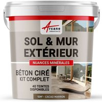 Arcane Industries - beton ciré: kit kunstharz-betonbeschichtung für draussen - Böden, Wände, Terrassen, Balkone, Treppen - Kakao-Braun - kit 10 m2 (2 Arcane Industries - beton ciré: kit kunstharz-betonbeschichtung für draussen - Böden, Wände, Terrassen, Balkone, Treppen - Kakao-Braun - kit 10 m2 (2 von ARCANE INDUSTRIES