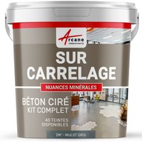 Arcane Industries - kit kunstharzbeton für fliesen - Feldmaus-Grau - 2 m²-Kit (2 Schichten) - Feldmaus-Grau von ARCANE INDUSTRIES
