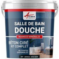 Arcane Industries - beton ciré: Kit betonbeschichtung | kunstharz-beton Badezimmer begehbare Dusche - Wasserdichte Beschichtung - Aronia - Grey Noir Arcane Industries - beton ciré: Kit betonbeschichtung | kunstharz-beton Badezimmer begehbare Dusche - Wasserdichte Beschichtung - Aronia - Grey Noir von ARCANE INDUSTRIES