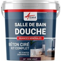 Arcane Industries - beton ciré: Kit betonbeschichtung | kunstharz-beton Badezimmer begehbare Dusche - Wasserdichte Beschichtung - Feigen - 2 m²-Kit von ARCANE INDUSTRIES