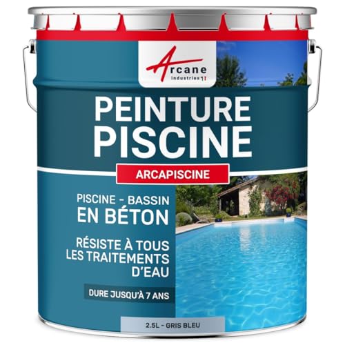 Beton-Poolfarbe - ARCAPOOL Grau Blau Pool In der Nah - 2.5 L von ARCANE INDUSTRIES