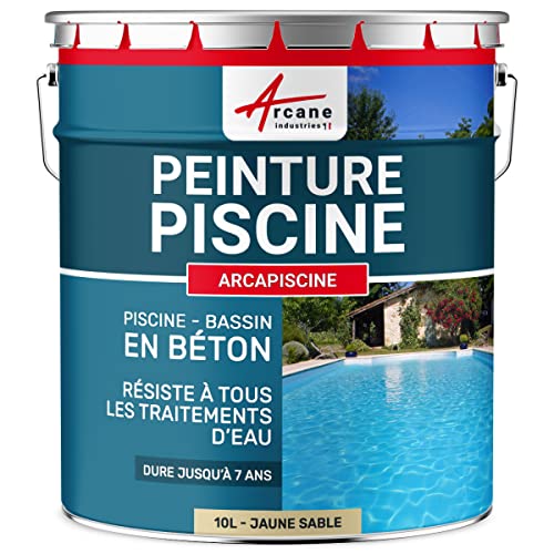Beton-Poolfarbe - ARCAPOOL Sandgelb - RAL 1002-10 L von ARCANE INDUSTRIES