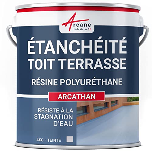 Dachterrassenabdichtung - Farbige Polyurethanharz: ARCATHAN Grau - 4 kg von ARCANE INDUSTRIES