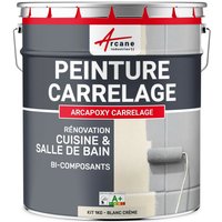Arcane Industries - fliesenlack : Fliesenfarbe für Küche und Badezimmer - Wandfliesen - Creme-Weiß ral 9001 - Kit 1kg bis zu 10 m² für 2 Schichten von ARCANE INDUSTRIES
