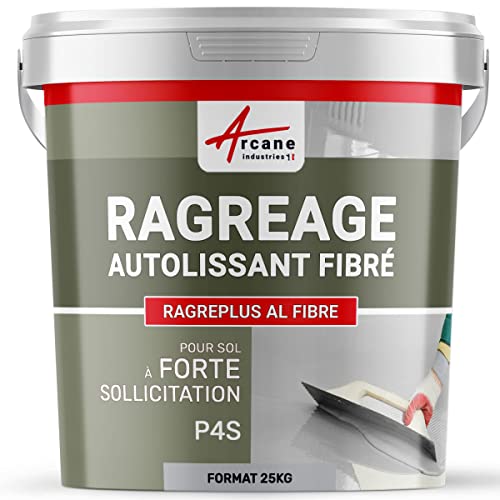 Faserarmierte Selbstnivellierende Ausgleichsmasse für Boden - RAGREPLUS AL FIBER Grau - 25 kg (bis zu 17m² für 1 mm dicke) von ARCANE INDUSTRIES