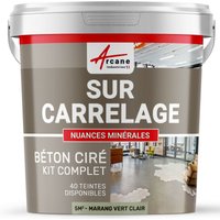 Arcane Industries - kit kunstharzbeton für fliesen - Marang-Hellgrün - 5 m²-Kit (2 Schichten) - Marang-Hellgrün von ARCANE INDUSTRIES