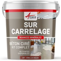 Arcane Industries - kit kunstharzbeton für fliesen - Preiselbeer-Rot - 5 m²-Kit (2 Schichten) - Preiselbeer-Rot von ARCANE INDUSTRIES