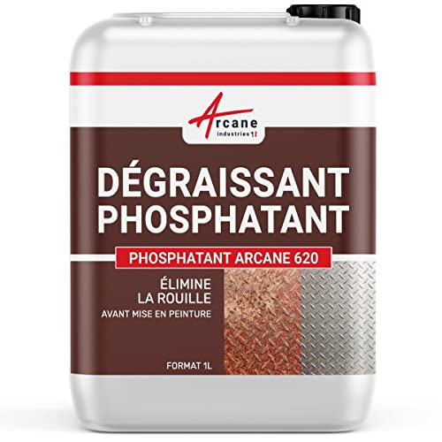 PHOSPHAT-ENTFETTER - Entroster | Phosphatierter Entfetter für Verzinkten Stahl und Aluminium - 1 L von ARCANE INDUSTRIES