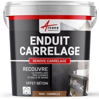 Putz für Fliesen - Fliesen verputzen - Betonbeschichtungs-Effekt - RENOVE CARRELAGE - Zimt - Kit 10kg - 6.5m² für 2 Schichten von ARCANE INDUSTRIES