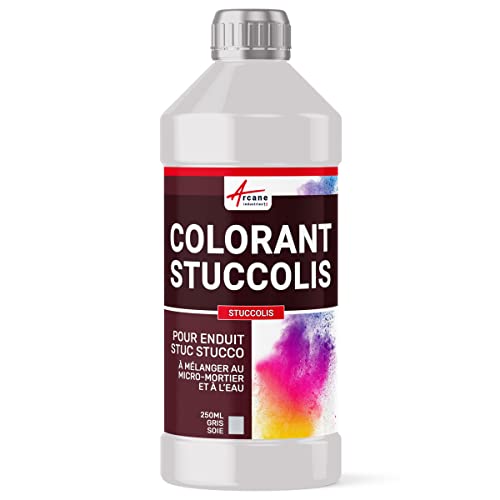 STUCCOLIS - Farbdosis für Venezianischen Stuckput Seidengrau - 250 ml von ARCANE INDUSTRIES