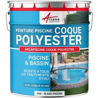 Schwimmbadfarbe - Farbe für Pools und Becken aus Polyester, Beton, Fliesen - arcapiscine - weißer Pool - 5kg bis zu 15m² für 2 Schichten - weißer Pool von ARCANE INDUSTRIES