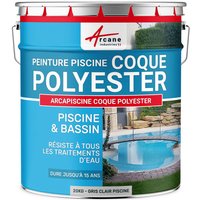 Schwimmbadfarbe - Farbe für Pools und Becken aus Polyester, Beton, Fliesen - arcapiscine - hellgrauer Pool ral 7035 - 20kg bis zu 65m² für 2 Schwimmbadfarbe - Farbe für Pools und Becken aus Polyester, Beton, Fliesen - arcapiscine - hellgrauer Pool ral 7035 - 20kg bis zu 65m² für 2 von ARCANE INDUSTRIES