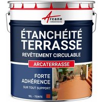 Arcane Industries - Wasserabdichtende Terrassen- und Balkonbeschichtung für draußen - arcaterrasse - Ziegel - 10l - Ziegel von ARCANE INDUSTRIES