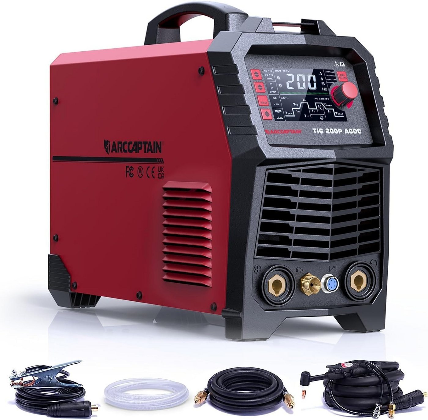ARCCAPTAIN Elektroschweißgerät Schweißgerät AC/DC mit Pulsfunktion Aluminium Schweißen ARCCAPTAIN Elektroschweißgerät Schweißgerät AC/DC mit Pulsfunktion Aluminium Schweißen von ARCCAPTAIN