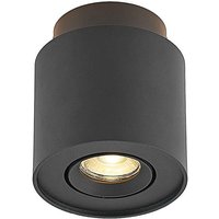Arcchio - Deckenlampe Walisa, ø 10 cm, schwarz, Alu - Schwarz ral 9004 von ARCCHIO