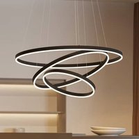 [GEBRAUCHT] Arcchio Albiona Led Hängeleuchte Hängeleuchte Lampe Leuchte Schwarz 3 Ringe463 B-Ware von ARCCHIO