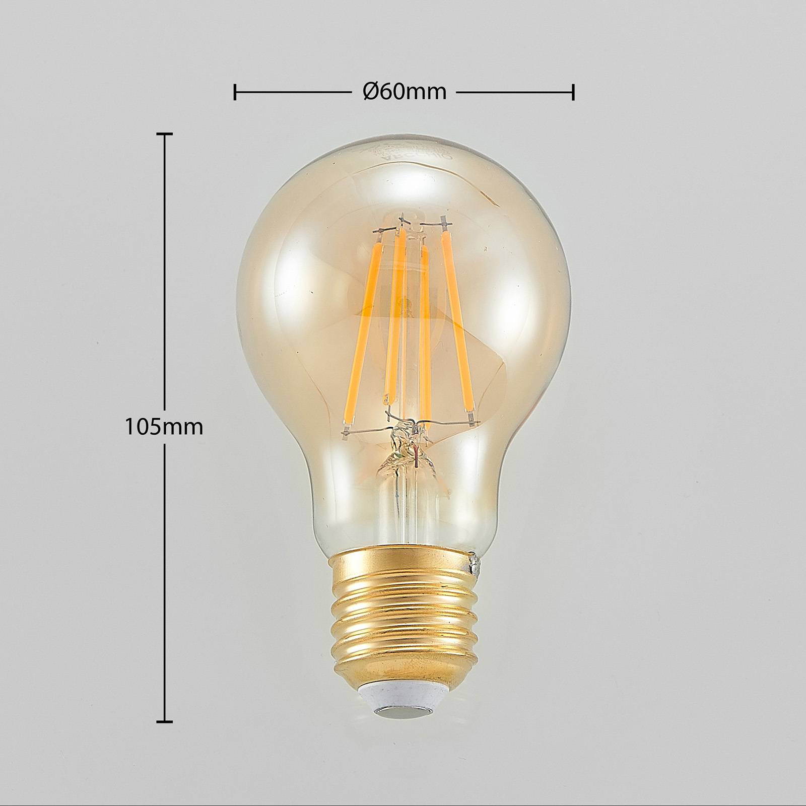 LED-Lampe E27 A60 6,5W 2.500K amber 3-Step-Dimmer von Arcchio