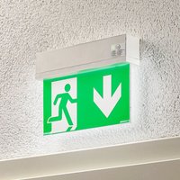 [NEUWERTIG] Arcchio Led Notleuchte Sicherheitslampe Akku Plexiglas Weiß Grün 19,8 Cm Hoch B-Ware von ARCCHIO