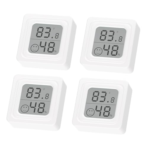 4PCS ARCELI Thermometer Innen Hygrometer Digital Mini LCD Thermometer Zimmerhygrometer Thermometar Niedliches Wandthermometer 4PCS ARCELI Thermometer Innen Hygrometer Digital Mini LCD Thermometer Zimmerhygrometer Thermometar Niedliches Wandthermometer von ARCELI